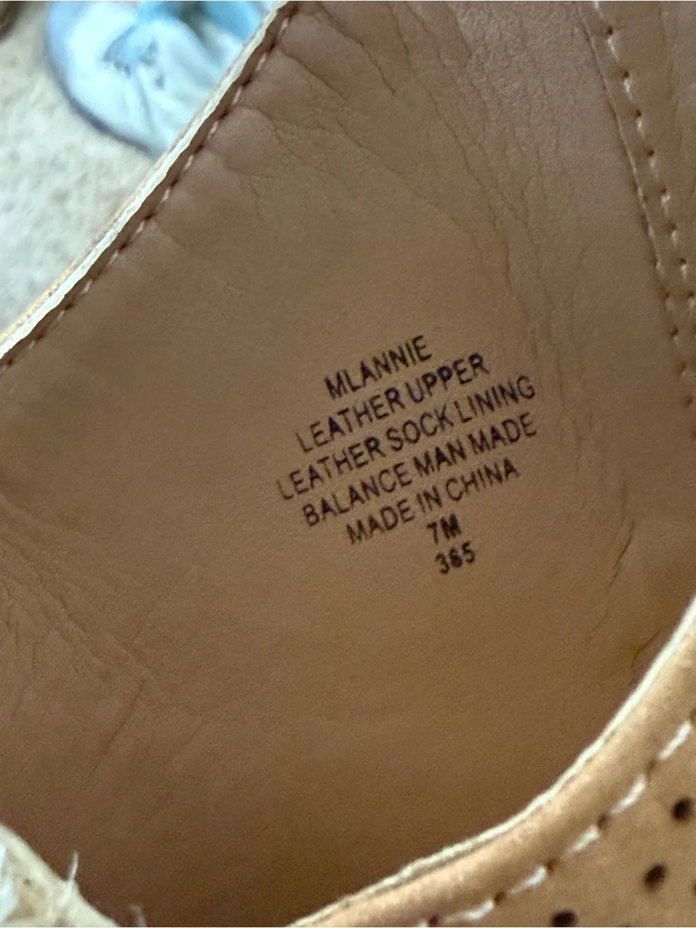 Marc Fisher Mlannie Perforated Leather Espadrille Wedge Sandals Brown Tan Size 7